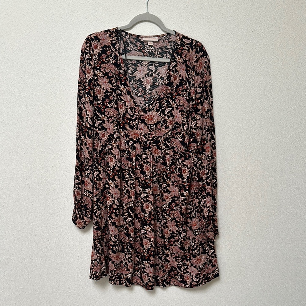 Knox Rose - Long Sleeve floral/paisley dress